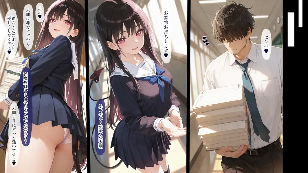 清楚サキュバス 世界が魔界と繋がって早10年 オレが教え子の搾精指導担当ってマジ？【棒消し修正版】-サンプル画像12