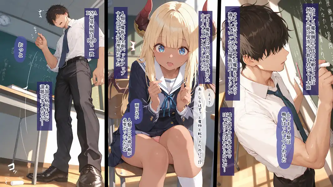 清楚サキュバス 世界が魔界と繋がって早10年 オレが教え子の搾精指導担当ってマジ？【棒消し修正版】-サンプル画像5