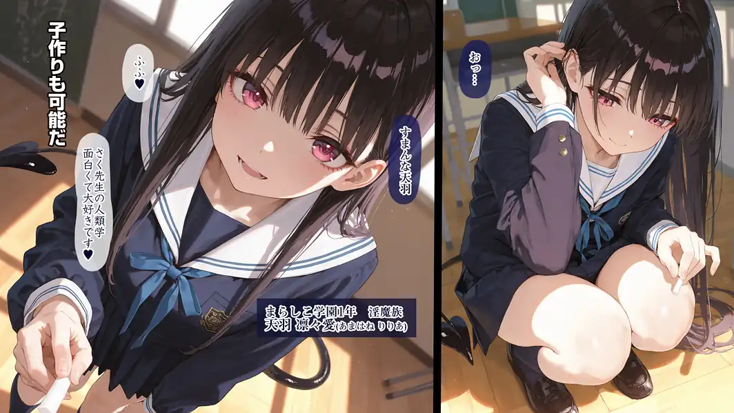 清楚サキュバス 世界が魔界と繋がって早10年 オレが教え子の搾精指導担当ってマジ？【棒消し修正版】-サンプル画像6