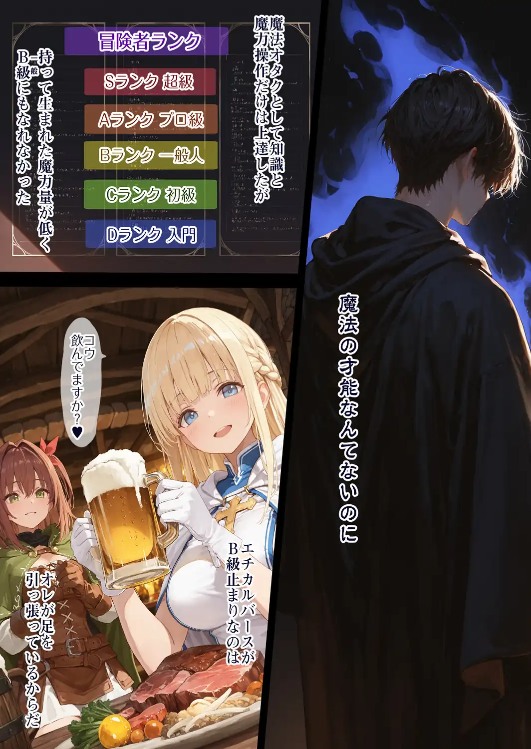 幼馴染冒険者パーティーのお荷物魔法使いオレ 失われた高等魔法スリープを覚えて皆にようやく恩返し！と思ったけど性欲を抑えきれずパーティーメンバーの眠姦孕ませレ○プに使ってしまう◆【モザイク版】-サンプル画像10