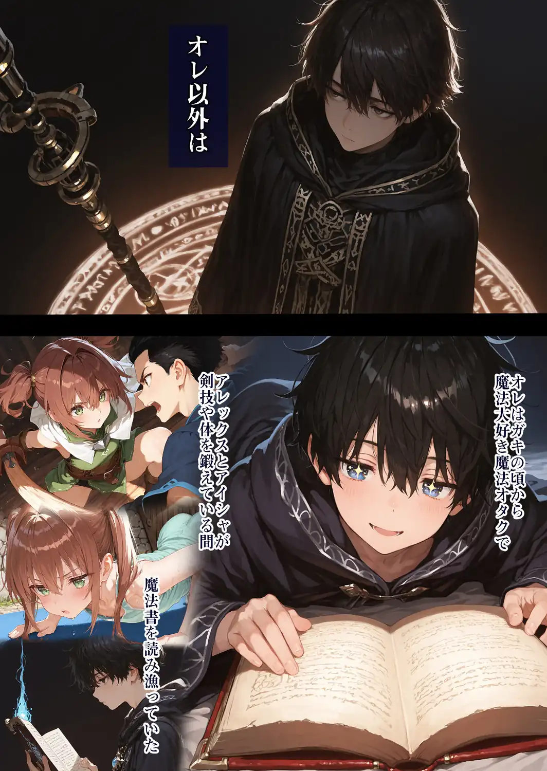 幼馴染冒険者パーティーのお荷物魔法使いオレ 失われた高等魔法スリープを覚えて皆にようやく恩返し！と思ったけど性欲を抑えきれずパーティーメンバーの眠姦孕ませレ○プに使ってしまう◆【モザイク版】-サンプル画像9