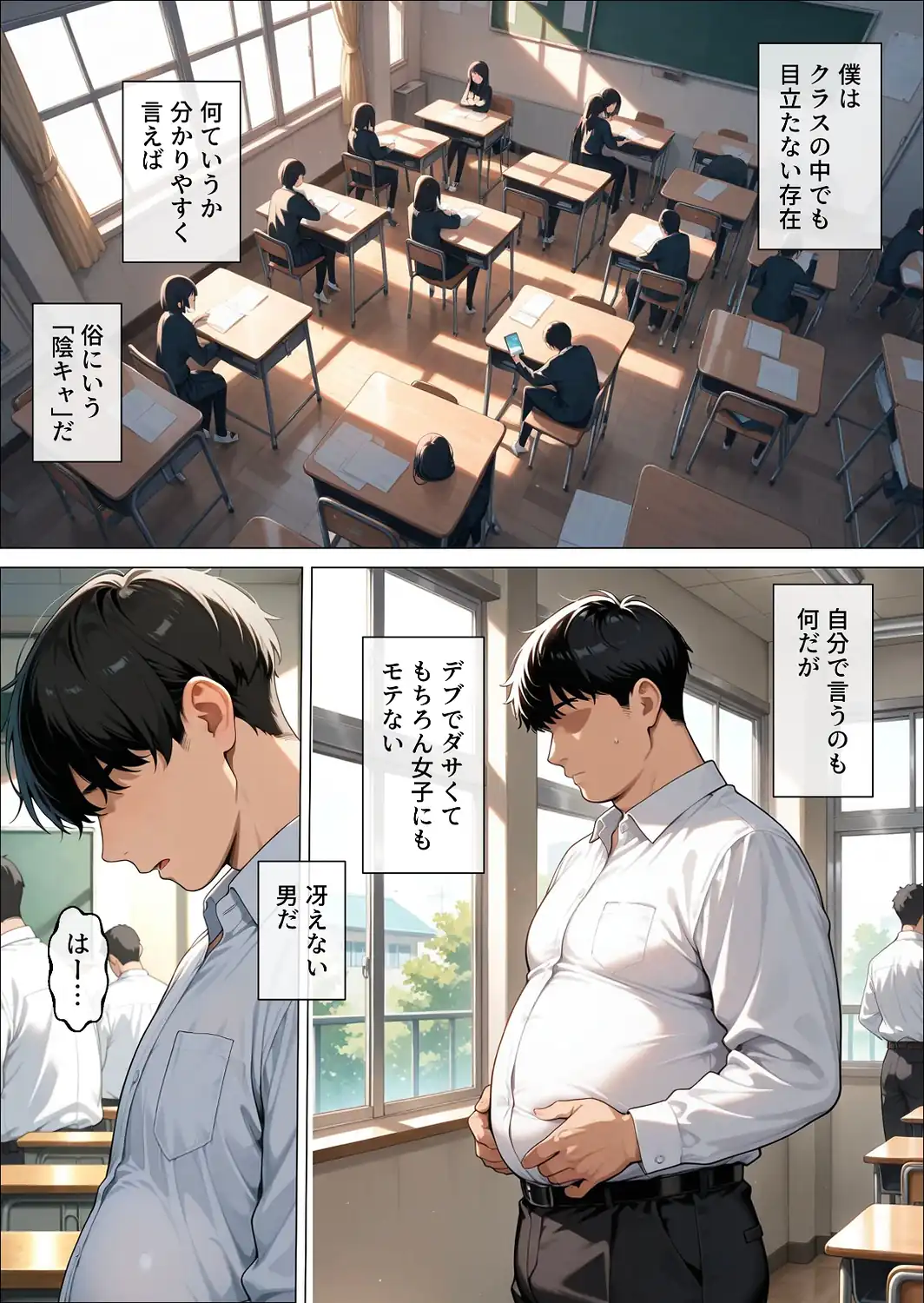 いじめてくるヤンキー女子が、屋上では僕のチ○ポでイキ狂う【モザイク版】-サンプル画像1