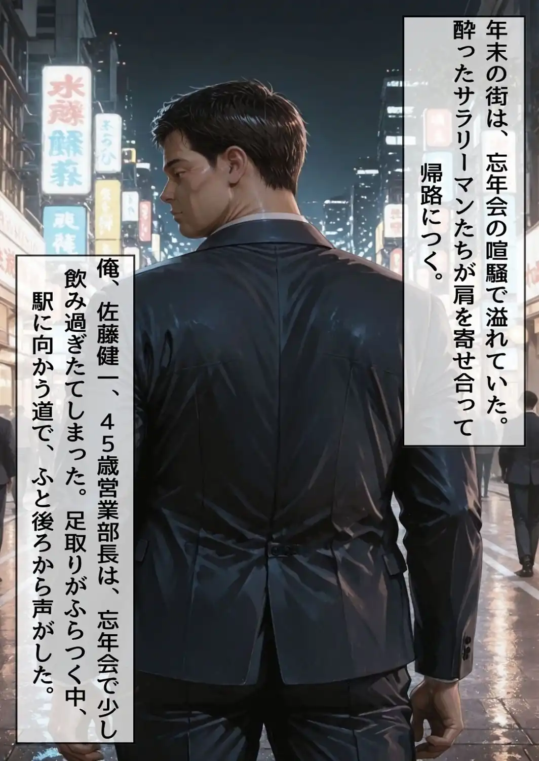 忘年会帰りに酔った勢いで後輩と禁断の合体【モザイク版】-サンプル画像1
