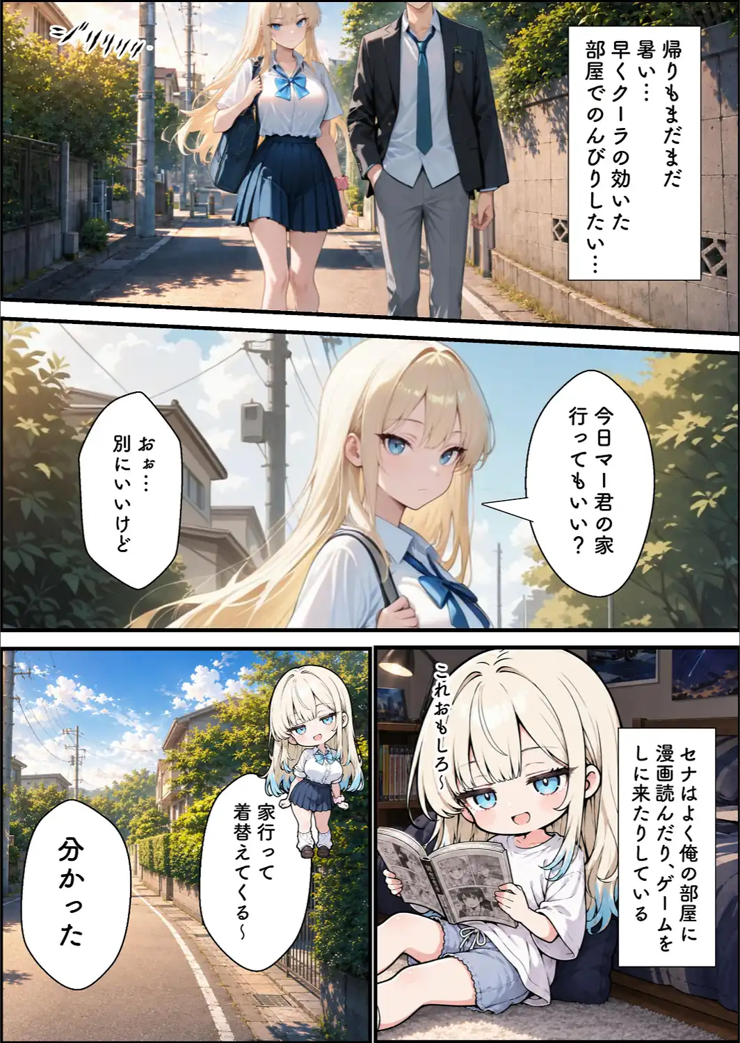 性知識に疎い幼馴染天然ギャルと本気子作りセックスしちゃう話【棒消し修正版】-サンプル画像8