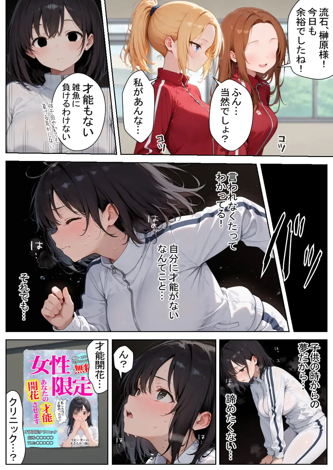 発動条件’中出し’の能力で覚醒する少女たち【白抜き修正版】-サンプル画像4