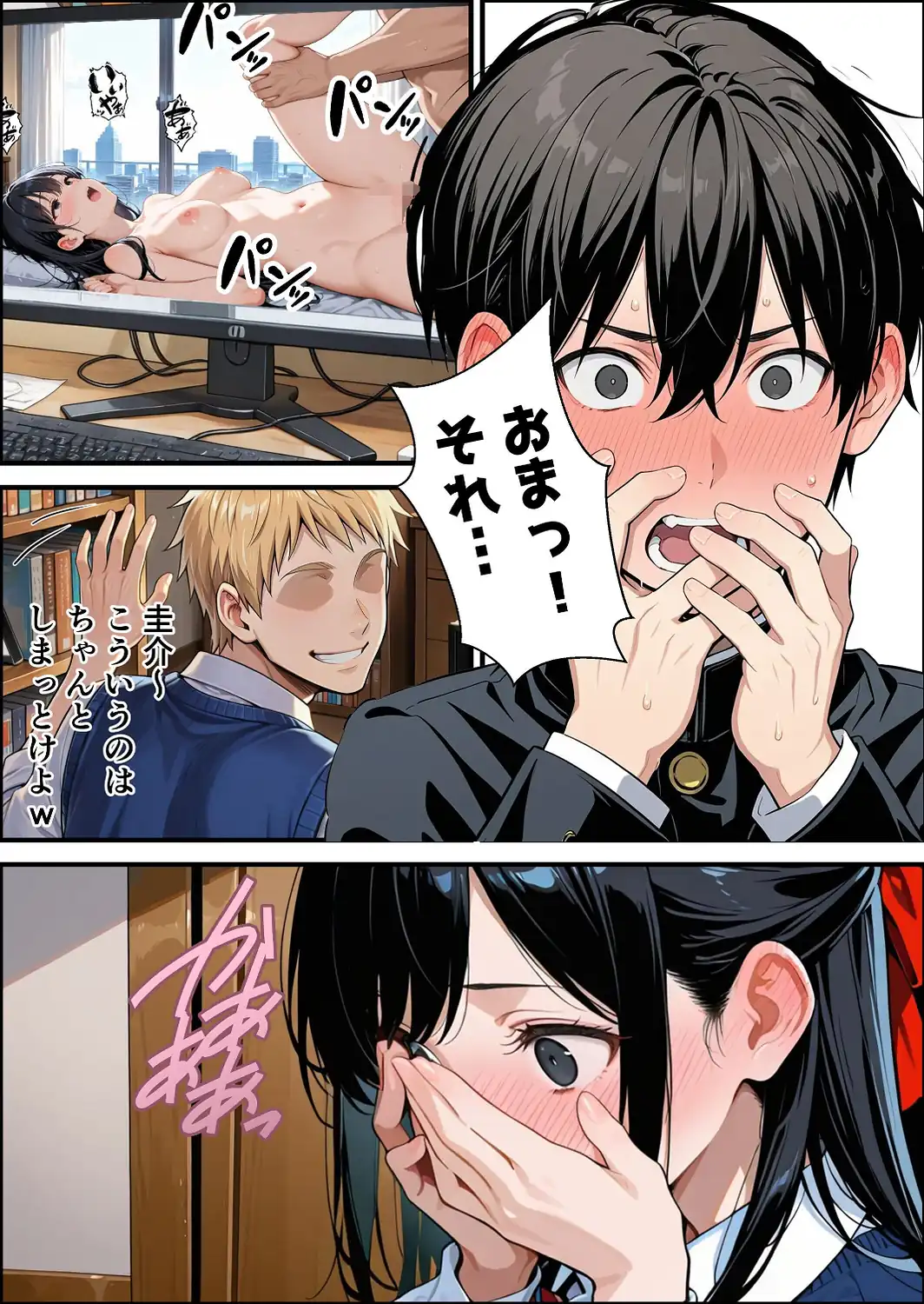 ずっと…大好きだったあの子が俺の目の前で中出しされて…【白抜き修正版】-サンプル画像12