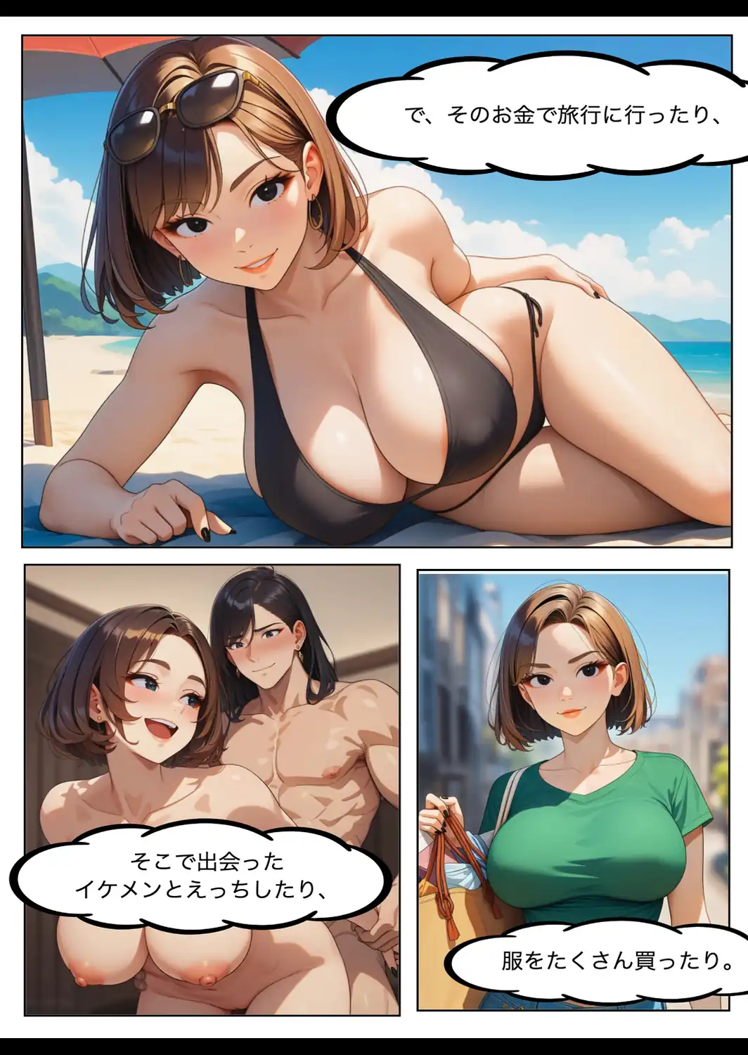 パパ活女子・中谷紬（24）がキモおじのデカチンに沼るまでの話。【棒消し修正版】-サンプル画像3