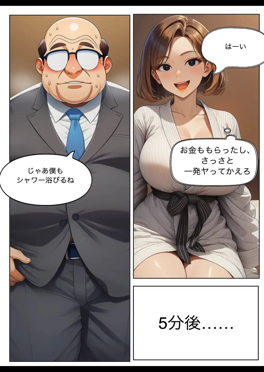 パパ活女子・中谷紬（24）がキモおじのデカチンに沼るまでの話。【棒消し修正版】-サンプル画像9