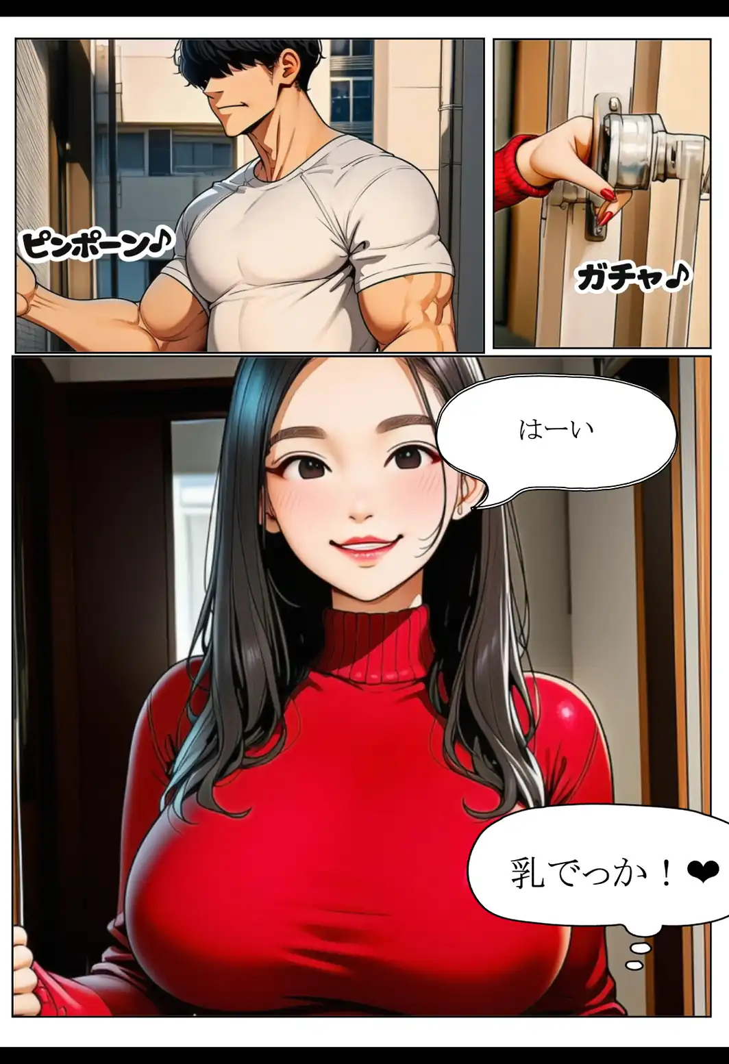 隣人ガチャSSRの人妻・片桐佳織（35）が寝取られるまでの話。【棒消し修正版】-サンプル画像10