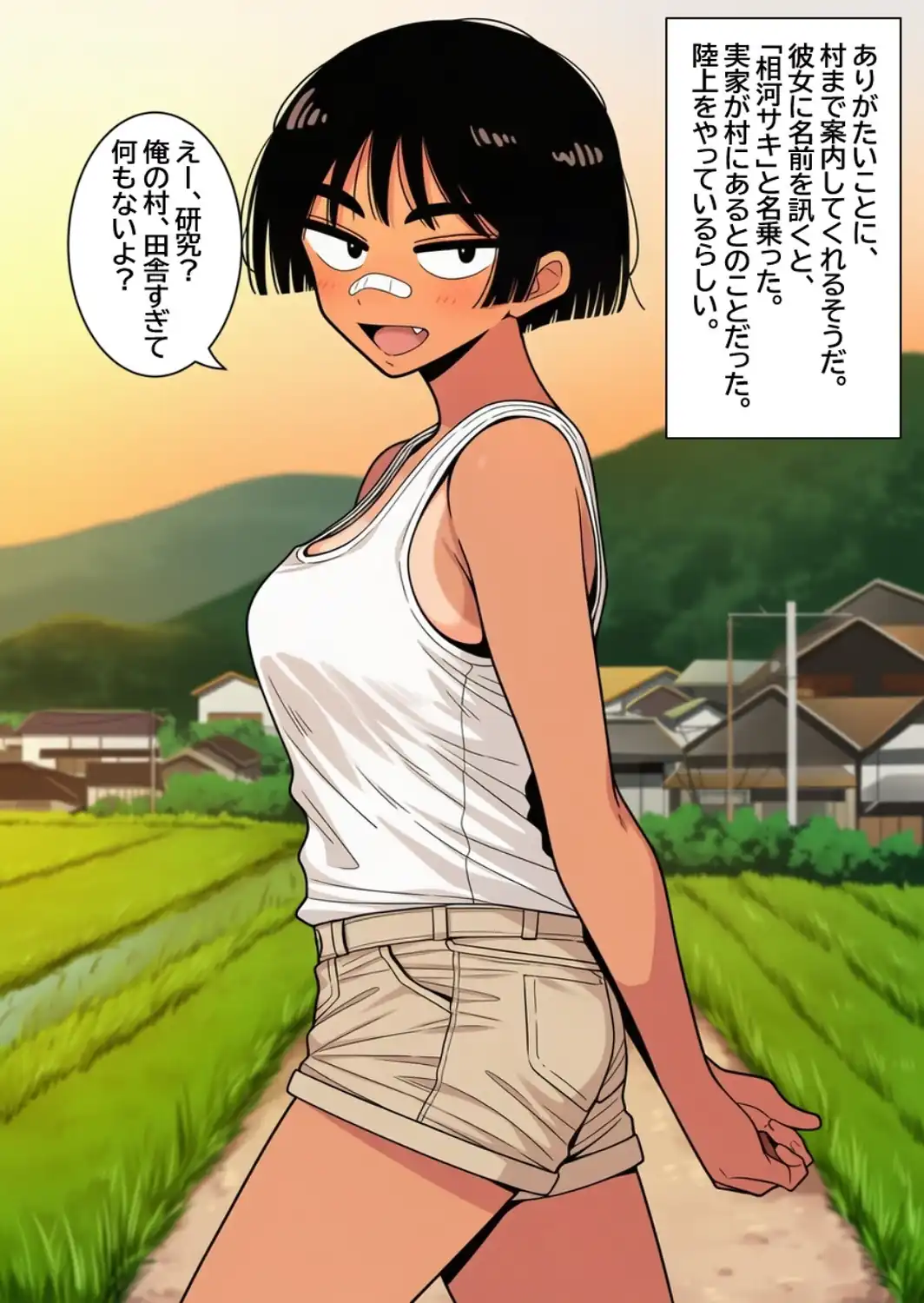 孕ませ村のボーイッシュ娘【モザイク版】-サンプル画像2