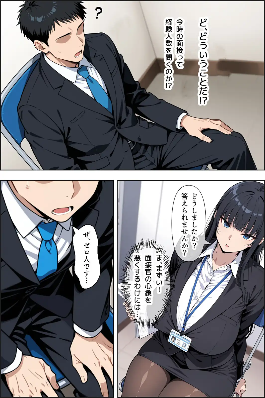 転職したら爆乳ギャル社長の性欲処理係に任命された件【モザイク版】-サンプル画像4