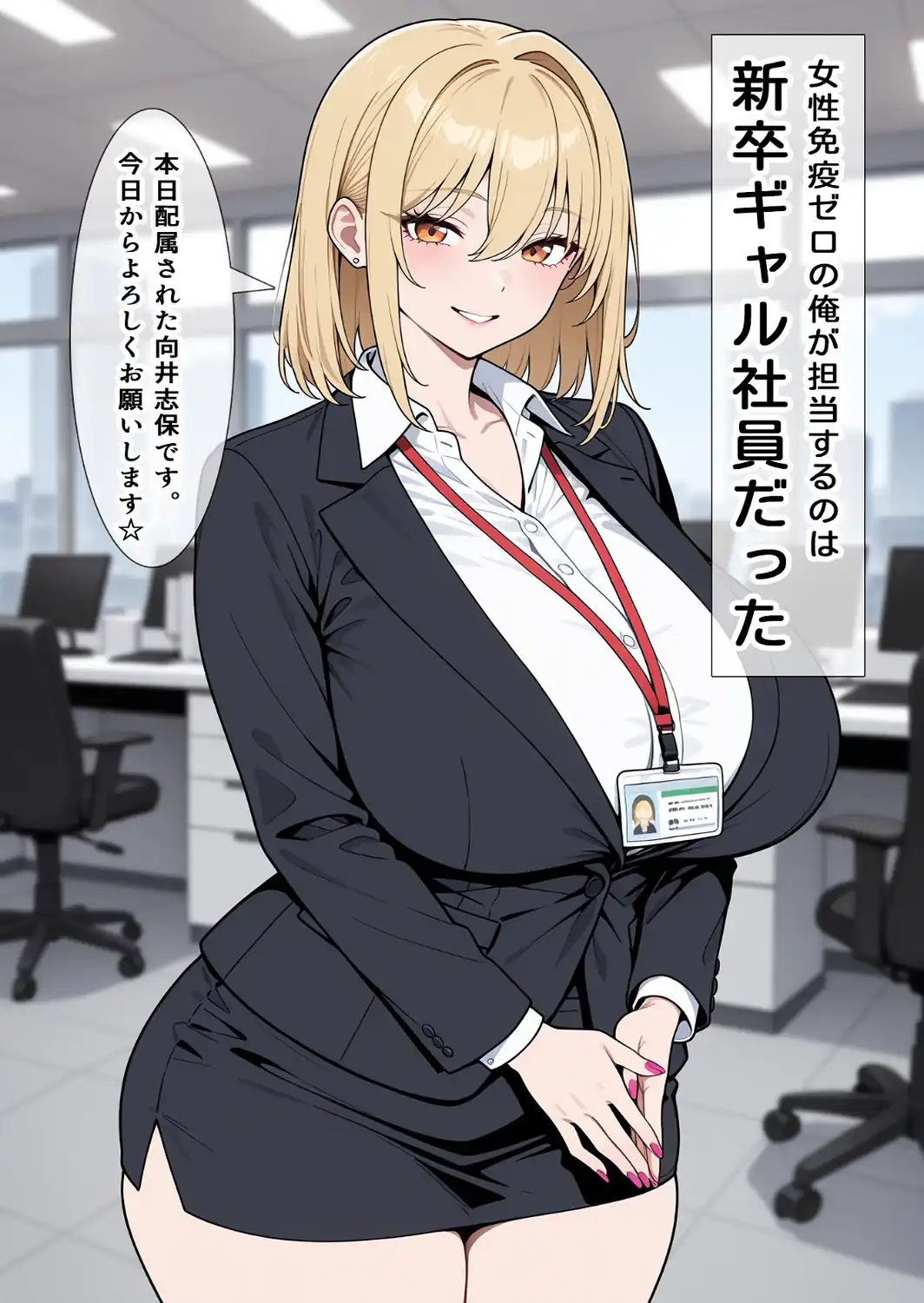 あざとい系新卒ギャルにガチ恋されてしまった話【モザイク版】-サンプル画像2