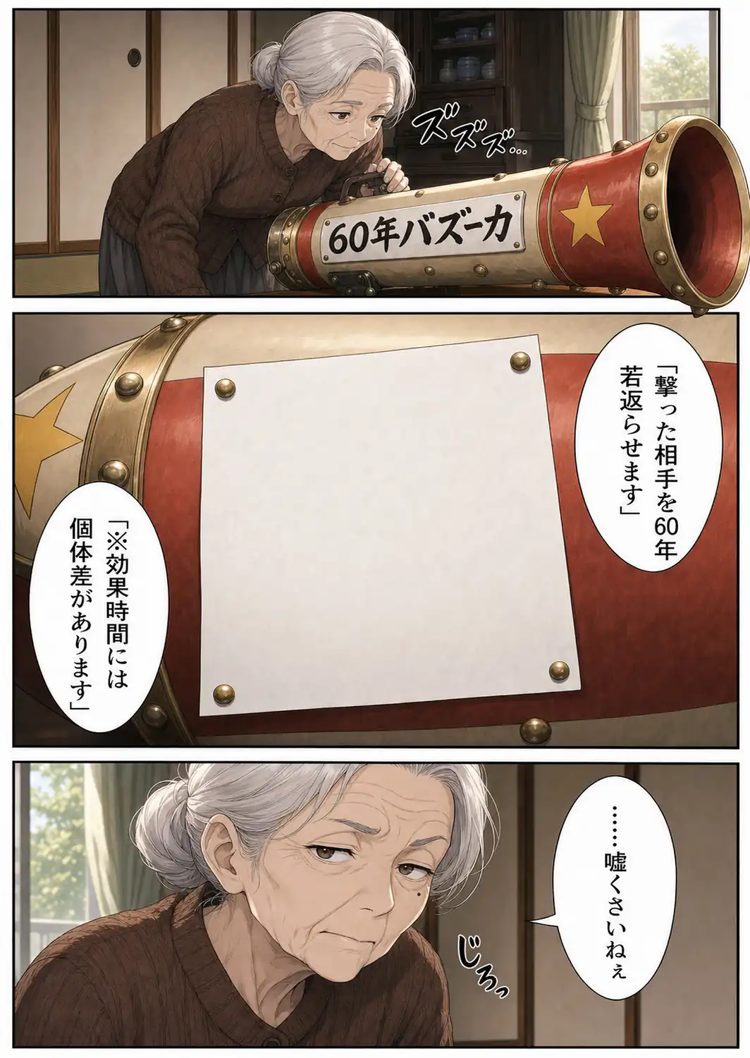 60年バズーカ！〜83歳の元伝説キャバ嬢、若返って無双する〜【モザイク版】-サンプル画像12