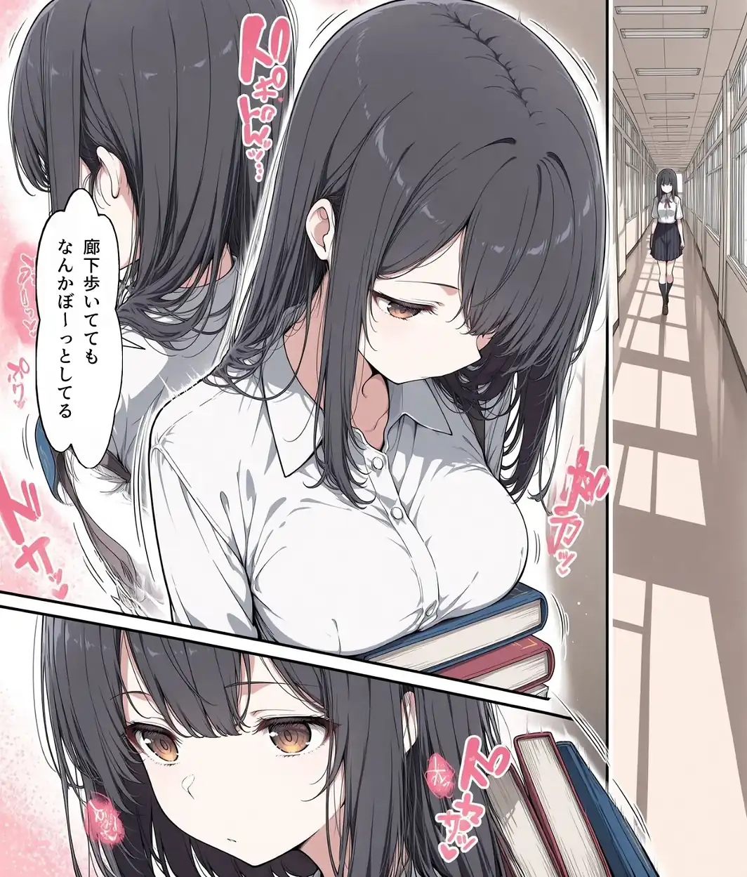 真面目な女子校生が朝の満員電車で執拗に痴●された話【モザイク版】-サンプル画像12