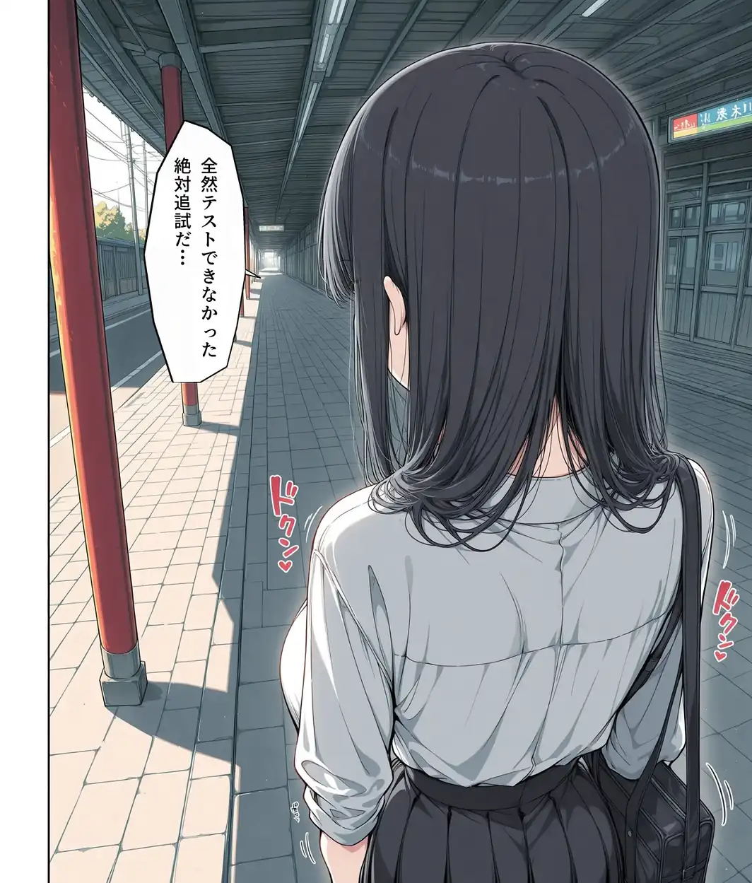 真面目な女子校生が朝の満員電車で執拗に痴●された話【モザイク版】-サンプル画像13