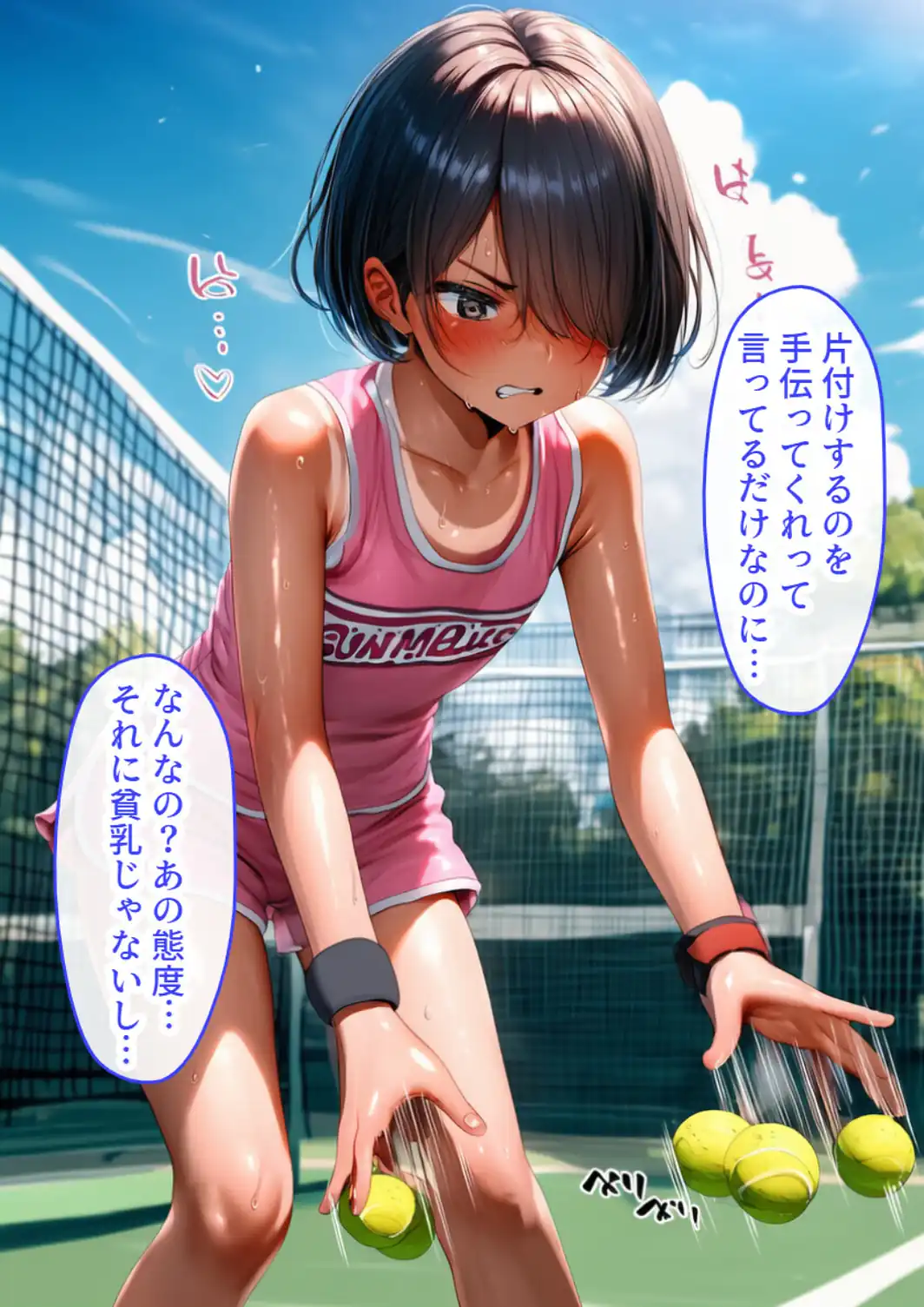 ボーイッシュ少女は好きな男子を誘惑して学校の屋上でイチャラブ中出しSEX【モザイク版】-サンプル画像4