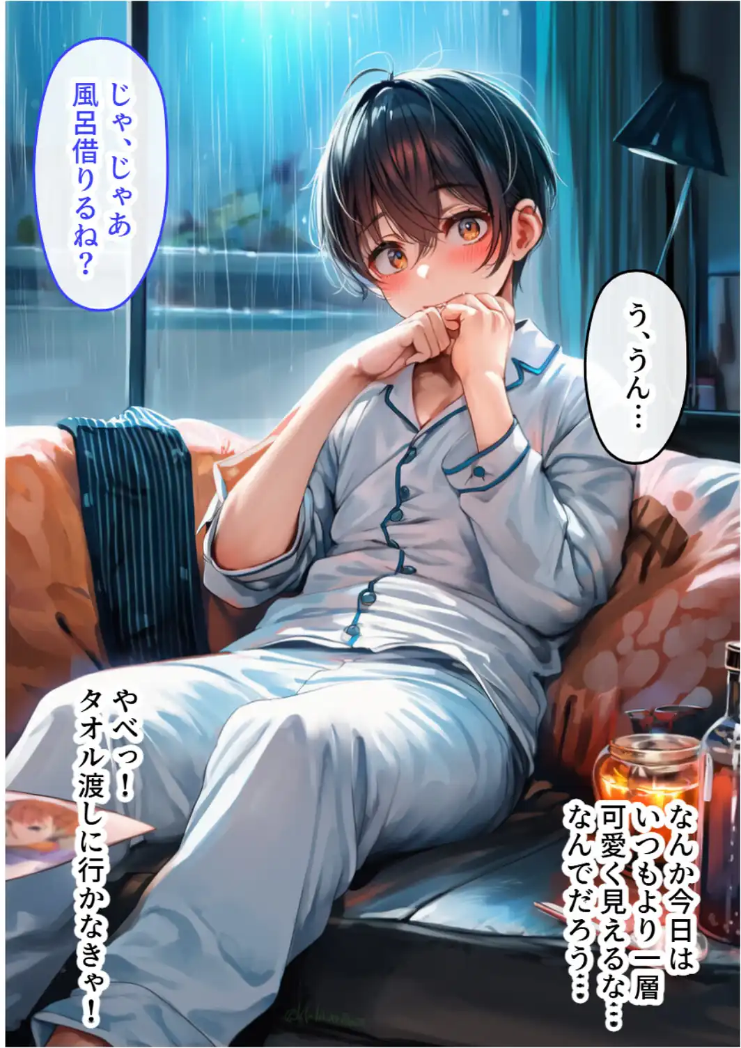 幼なじみは隠れ巨乳！テニス部で一番かわいいボーイッシュ少女とイチャラブSEX【モザイク版】-サンプル画像13