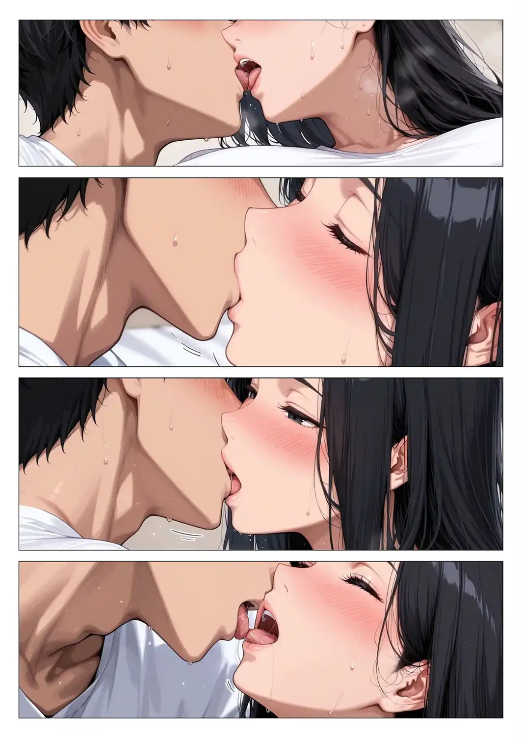 【棒消し版】人妻マンションの性活4 美巨乳黒ギャル人妻＆むちむち清楚系人妻！昭和マ○コの搾精天国-サンプル画像20