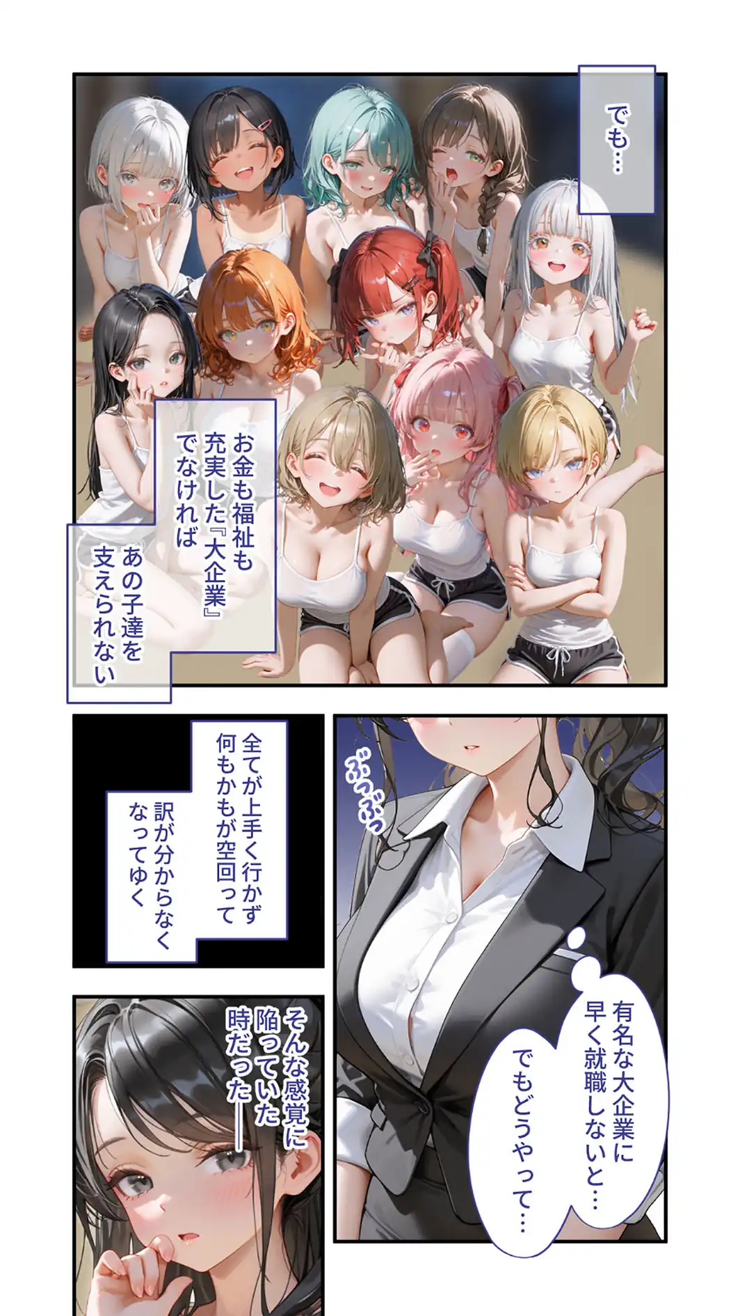 貧乏家族に牛丼奢ったら、おっぱいハーレムできちゃいました…。 〜美人12姉妹のHな恩返し〜 （7）-サンプル画像6
