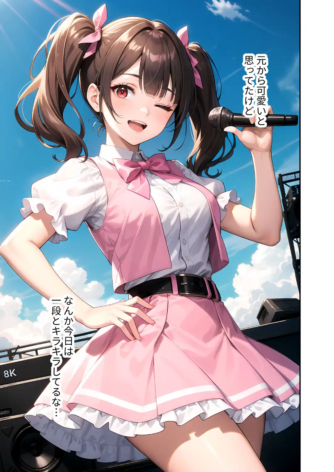 陰キャの僕、透視の力を手に入れる。第二十話 〜同級生アイドルのえっちな腰へこダンス〜 モザイク版-サンプル画像7