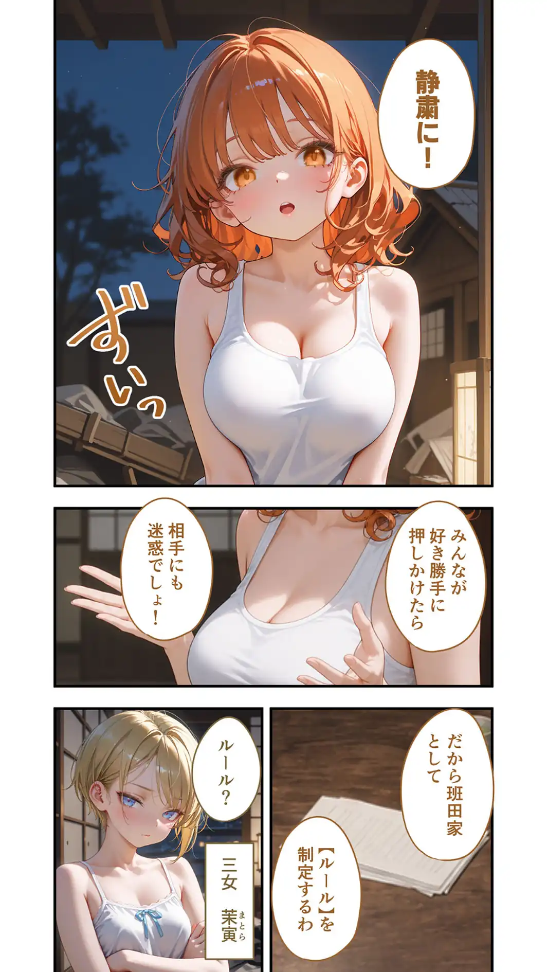 貧乏家族に牛丼奢ったら、おっぱいハーレムできちゃいました…。 〜美人12姉妹のHな恩返し〜 （10）-サンプル画像9