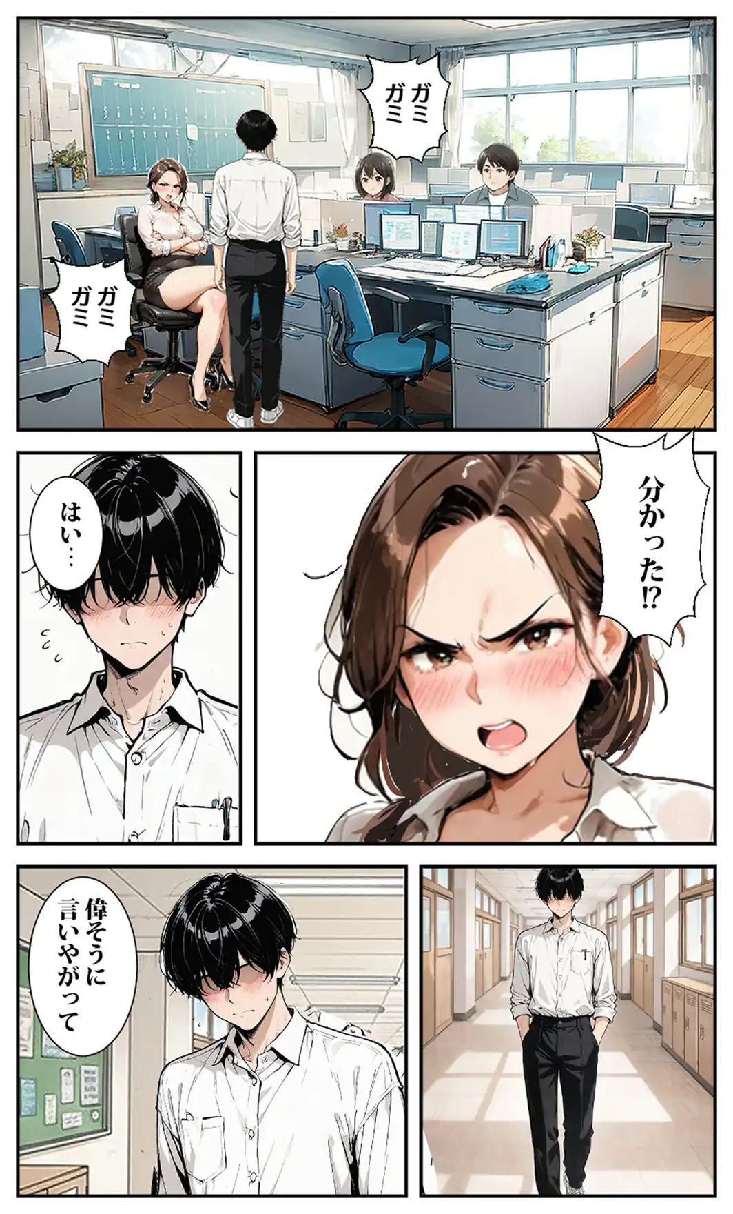 マチアプで出会った女●師がオナホになっちゃった モザイク版-サンプル画像5