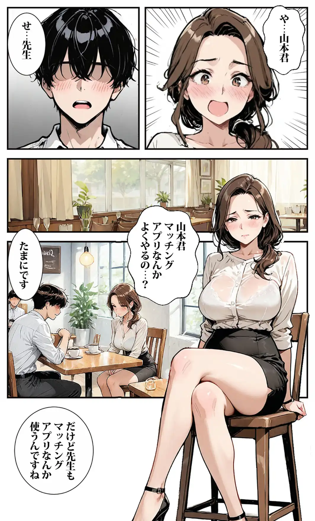 マチアプで出会った女●師がオナホになっちゃった モザイク版-サンプル画像8