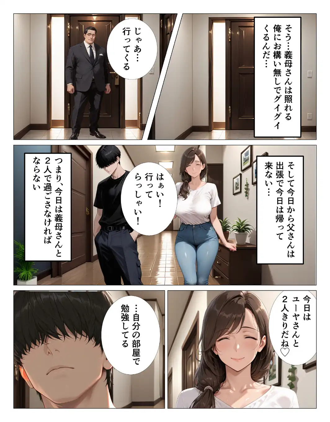 グイグイくる爆乳義母の授乳手コキでヌかれて中出しが止まらない【モザイク版】-サンプル画像4