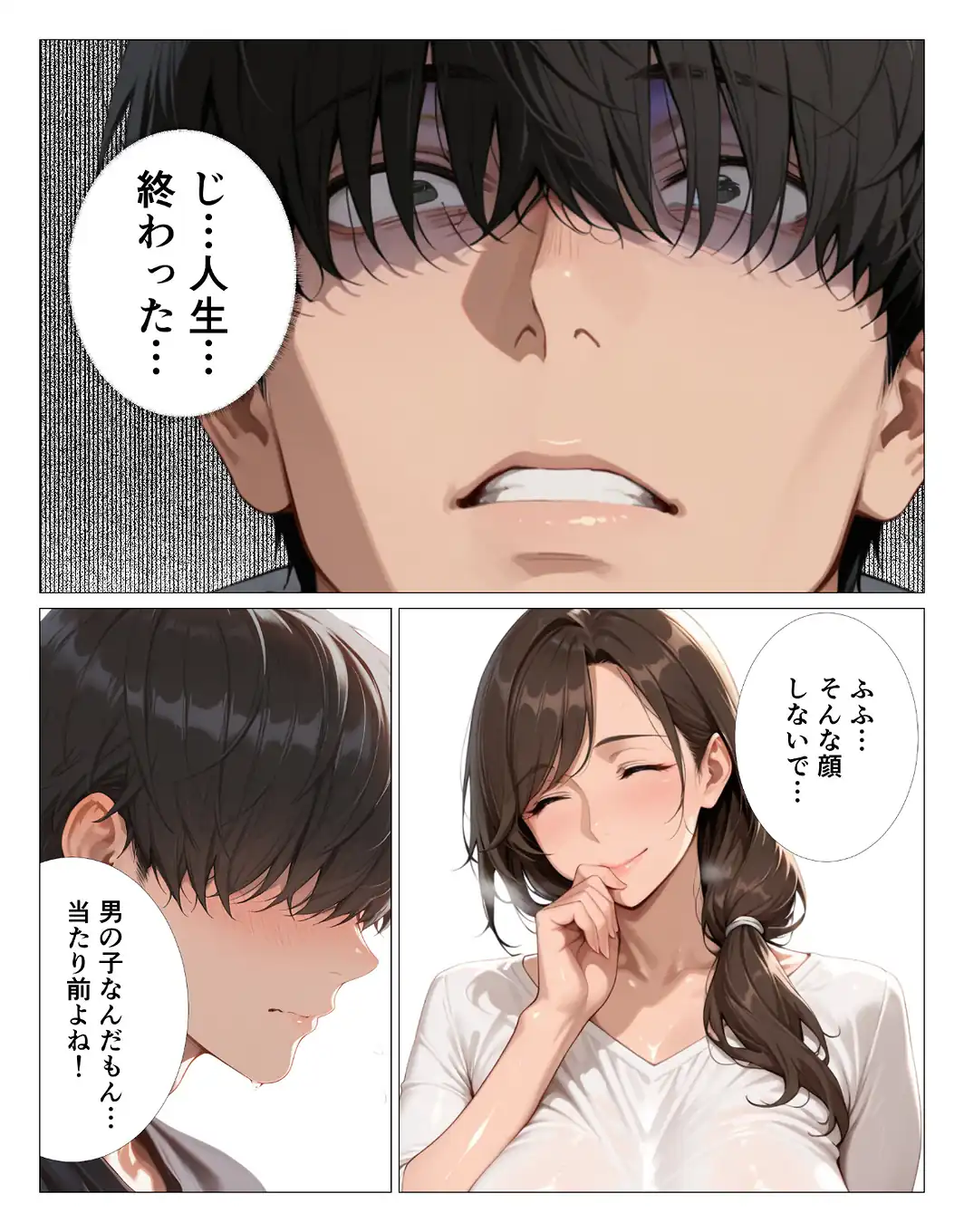 グイグイくる爆乳義母の授乳手コキでヌかれて中出しが止まらない【モザイク版】-サンプル画像9