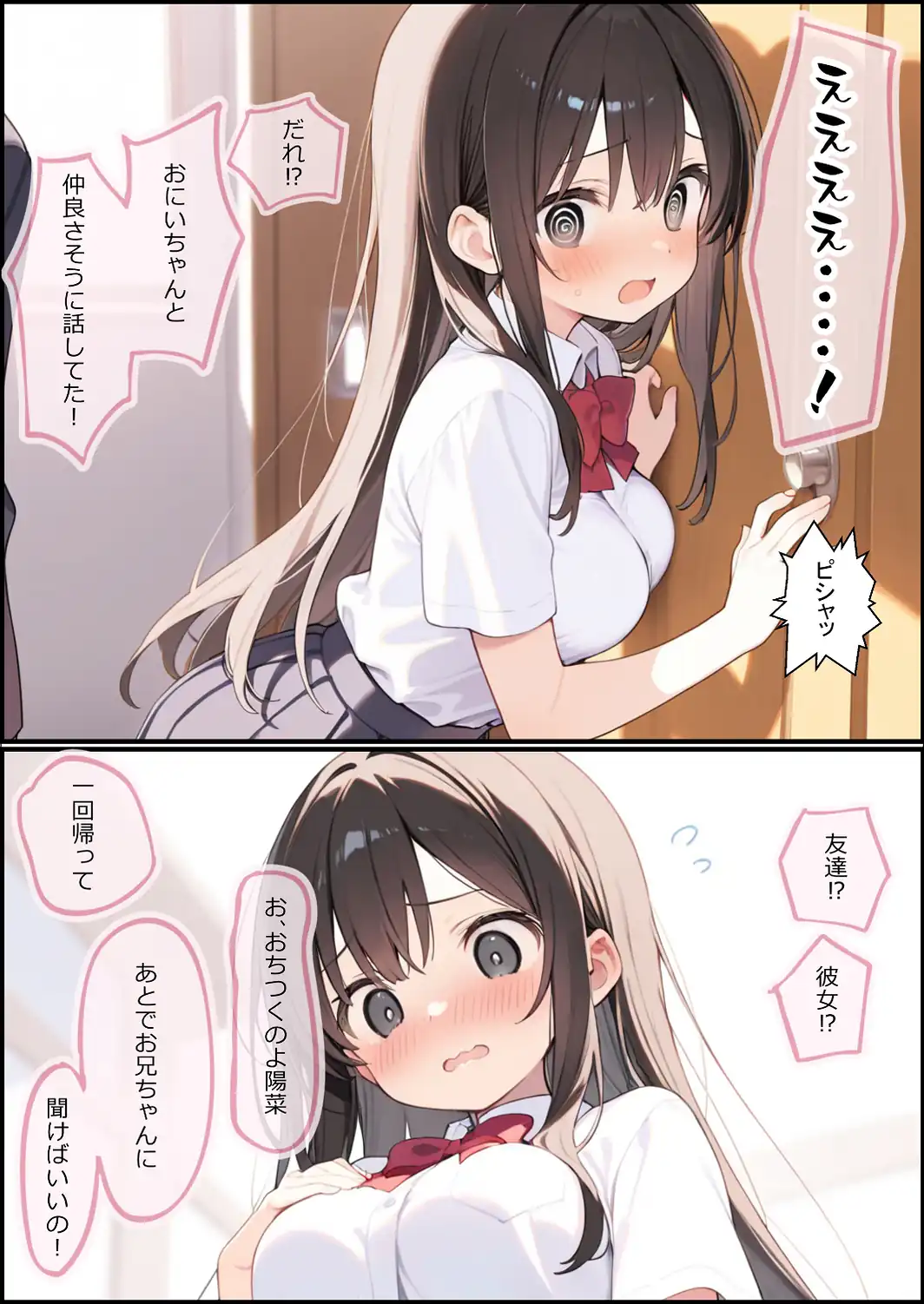 お兄ちゃん大好きな妹といちゃラブセックスする話【モザイク版】-サンプル画像4