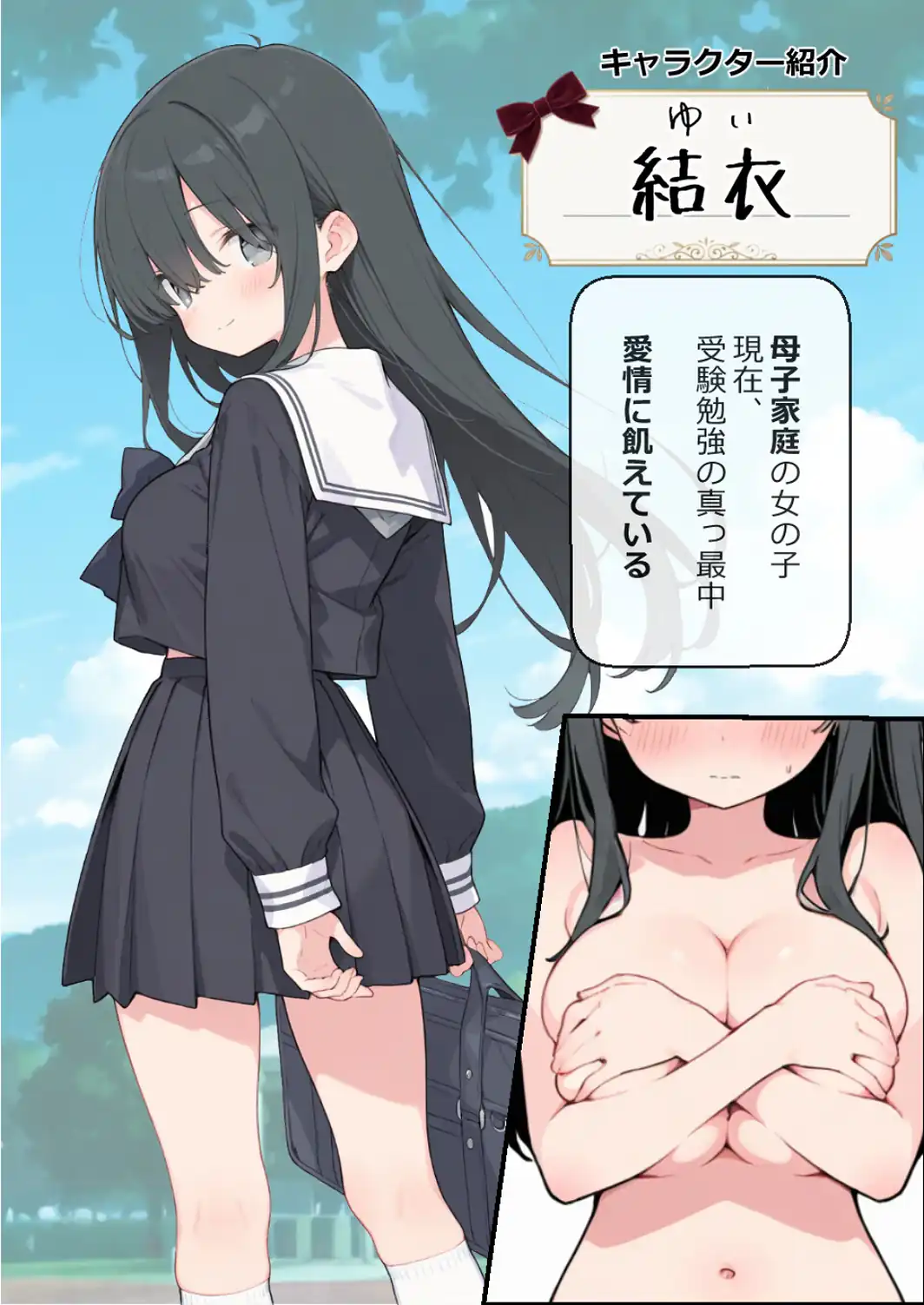父親のいない地味な娘とオジサン家庭教師【モザイク版】-サンプル画像2