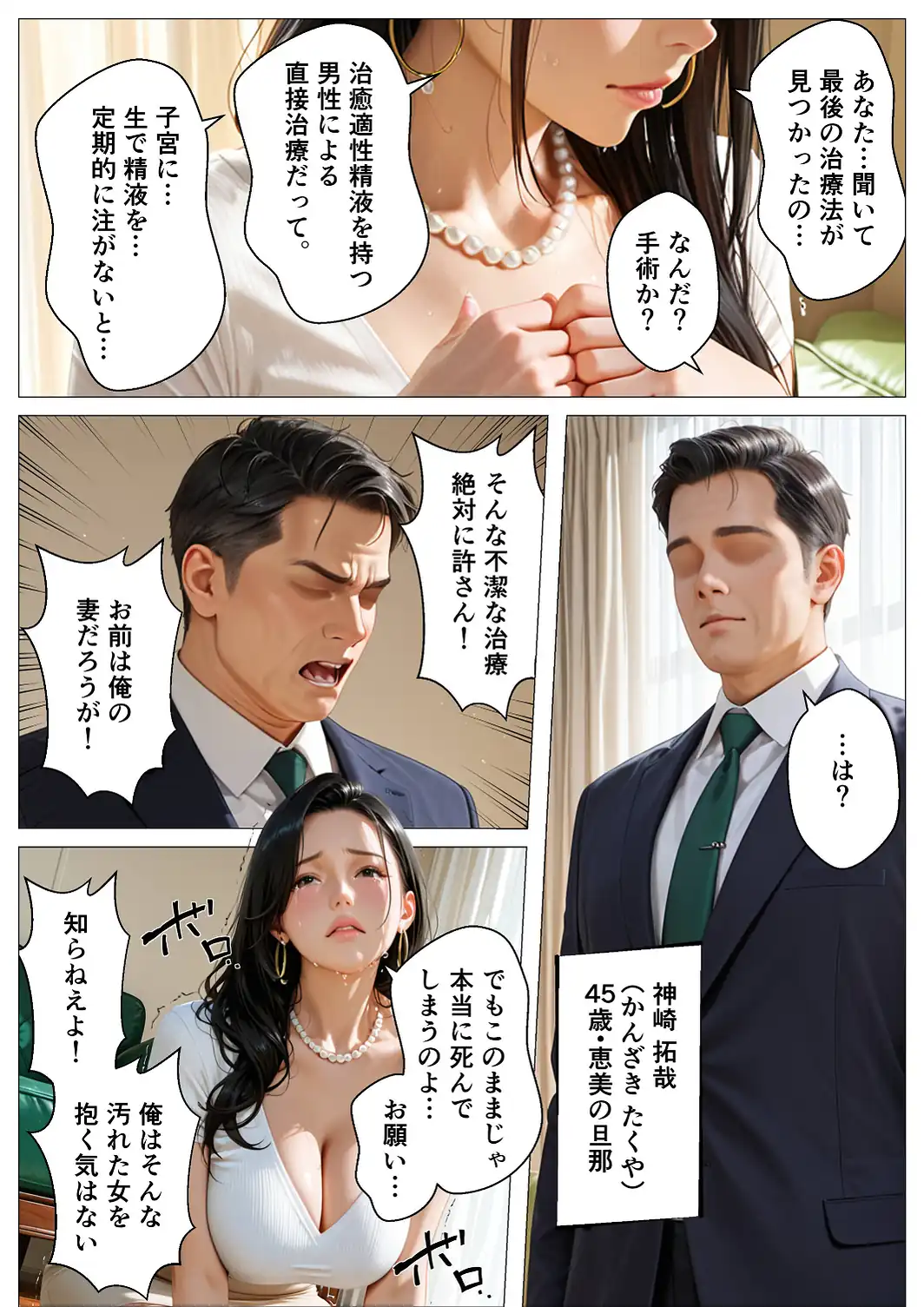 精液治療〜治療と称して放尿アクメするまで母娘を犯してみた〜【モザイク版】-サンプル画像7