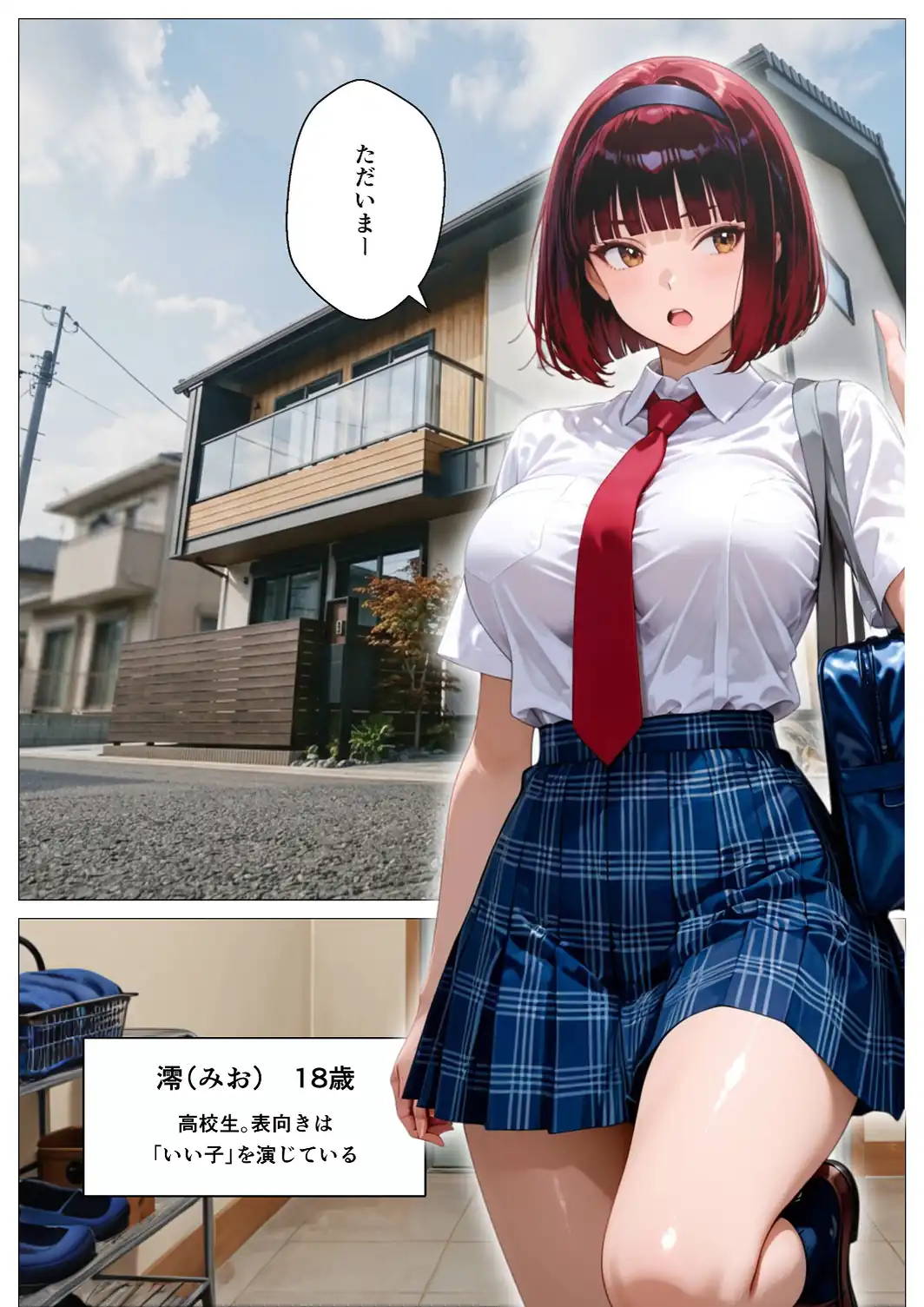 家族乗っ取り計画 〜厳格母を完全支配し家族を乗っ取ってみた〜【モザイク版】-サンプル画像1