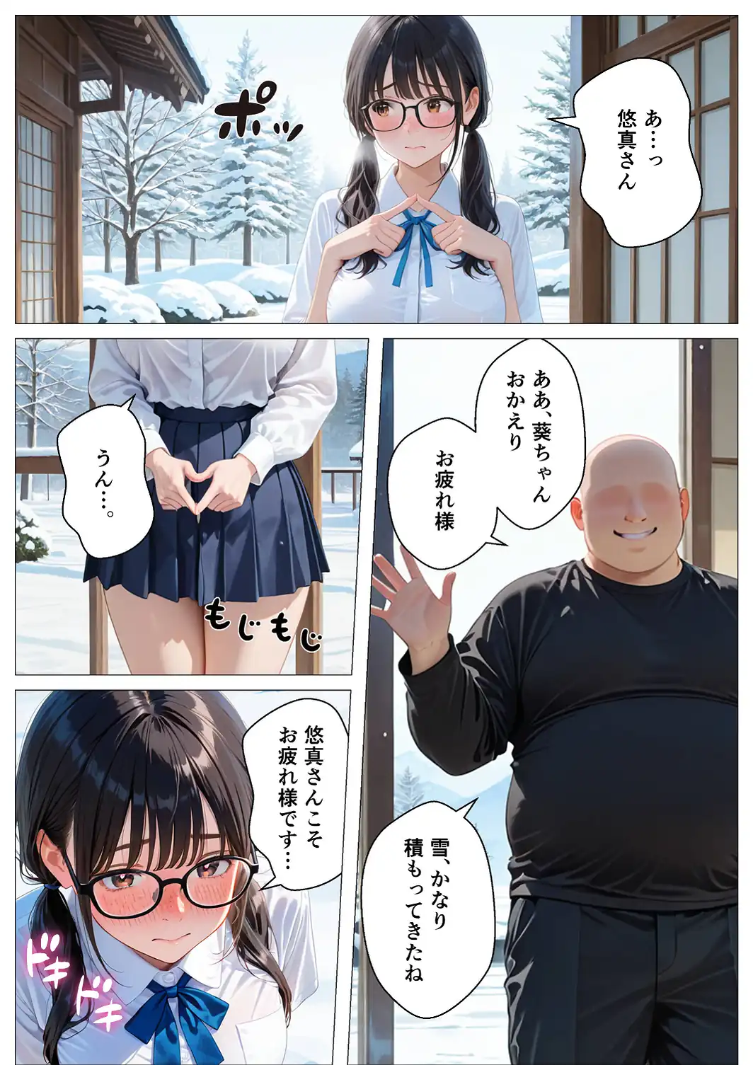 元上司に隠れて大事な巨乳JK愛娘を放尿アクメさせてみた話【モザイク版】-サンプル画像2