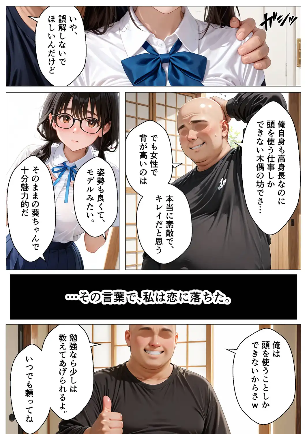 元上司に隠れて大事な巨乳JK愛娘を放尿アクメさせてみた話【モザイク版】-サンプル画像8