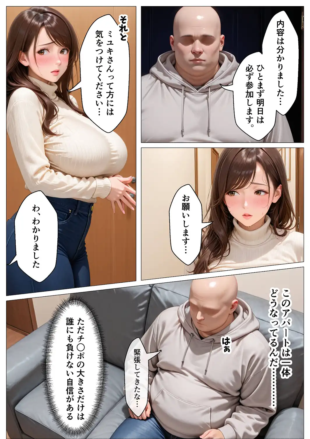 俺のアパートはチンポの長さで序列が決まる世界【モザイク版】-サンプル画像5