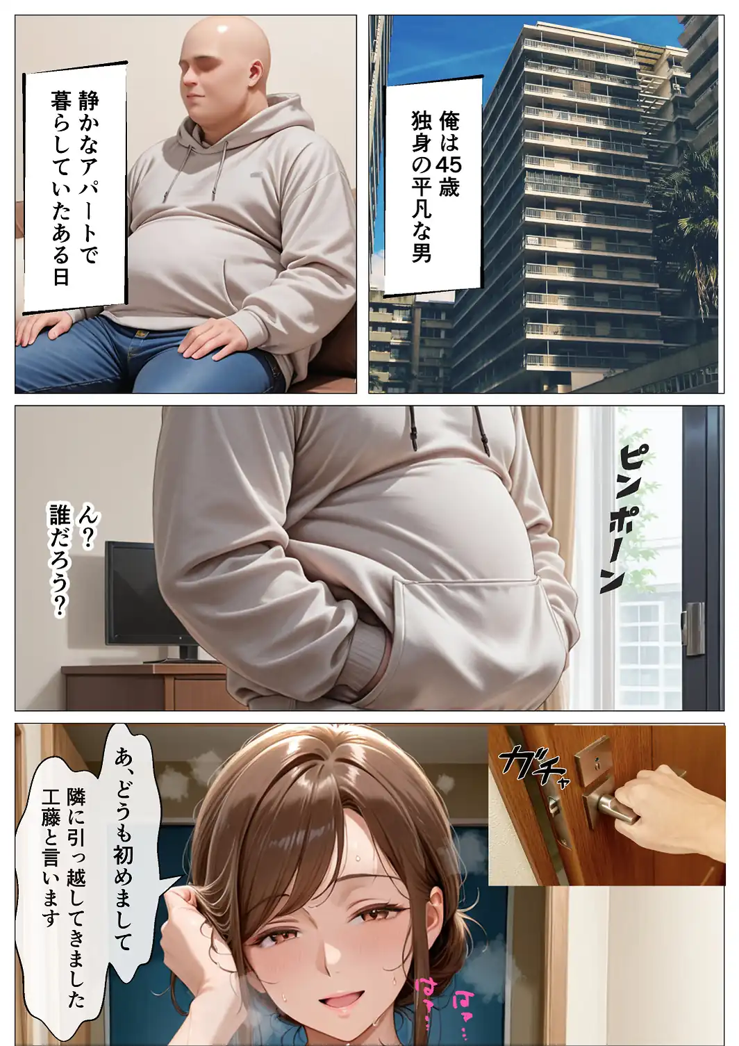 隣室に越してきた母娘をデカチン生ハメで即発情堕ちさせた話【モザイク版】-サンプル画像1
