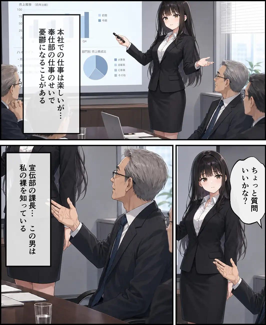 配属先は「奉仕部」でした 〜福利厚生で新入社員とH仕放題の会社〜【モザイク版】-サンプル画像13