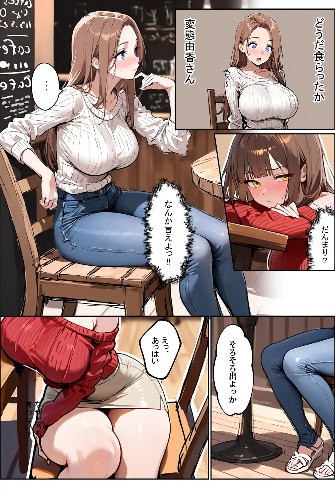 どうせ、チンポ交換SEXするのに2人の妻があーだのこーだの【棒消し修正版】-サンプル画像8