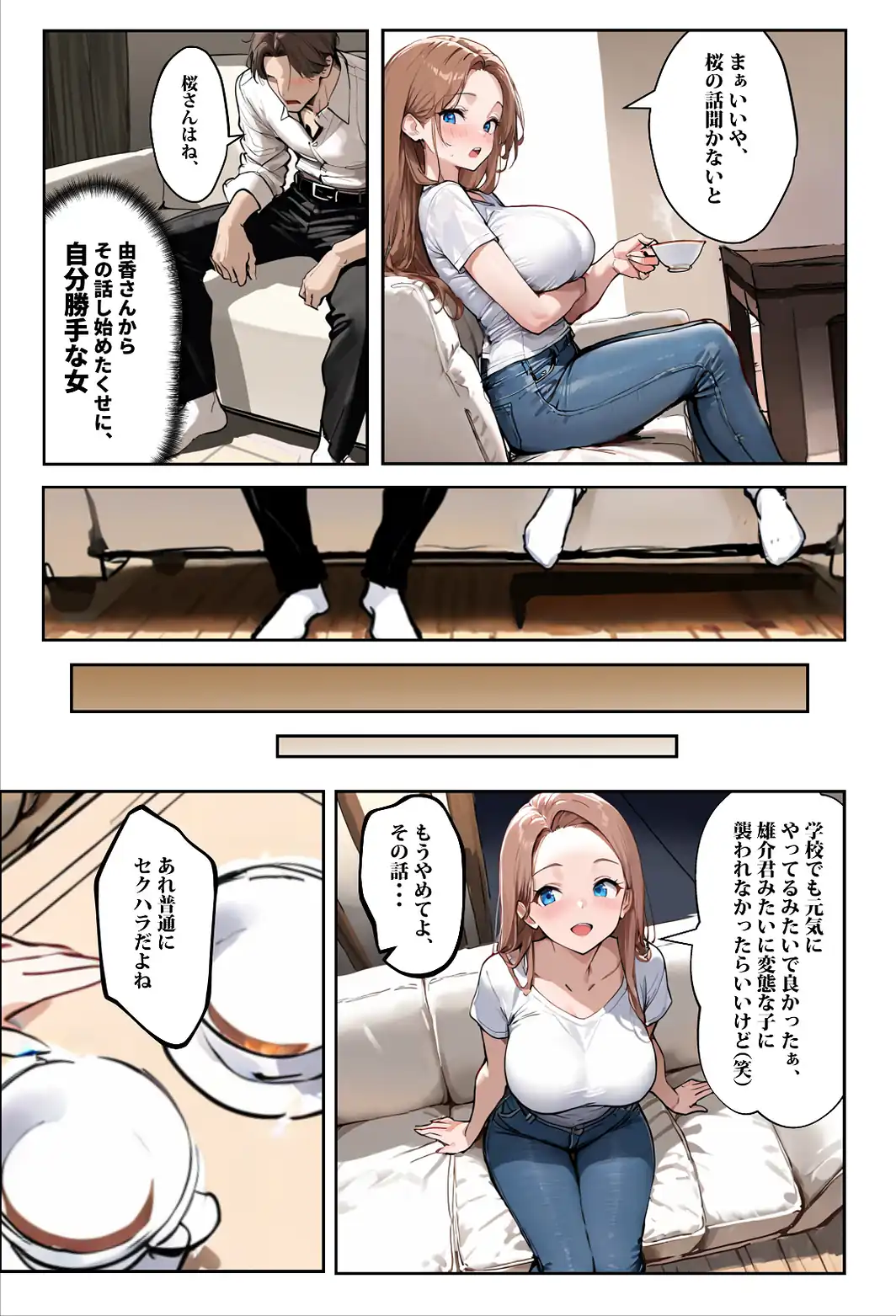 1/100の確率で当たる人妻ガチャで神スキル持ちのデカパイ主婦はSSR【白抜き修正版】-サンプル画像12