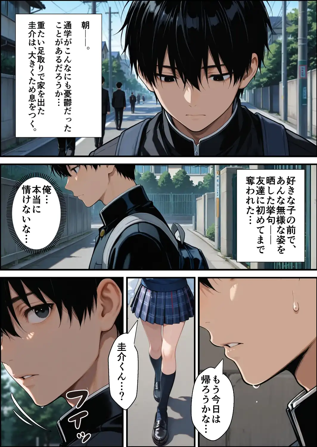 ずっと…大好きだったあの子が俺の目の前で中出しされて… 2【白抜き修正版】-サンプル画像2