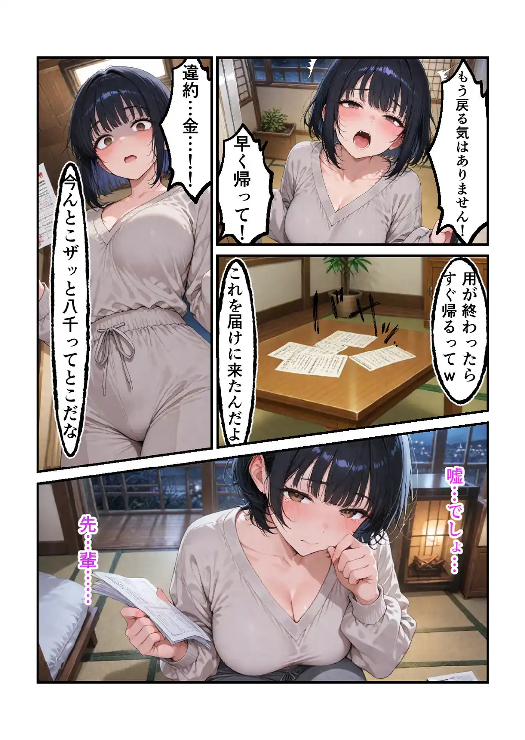 俺だけの事が大大大好きなクーデレ後輩ー運命の夜編ー【白抜き修正版】-サンプル画像13