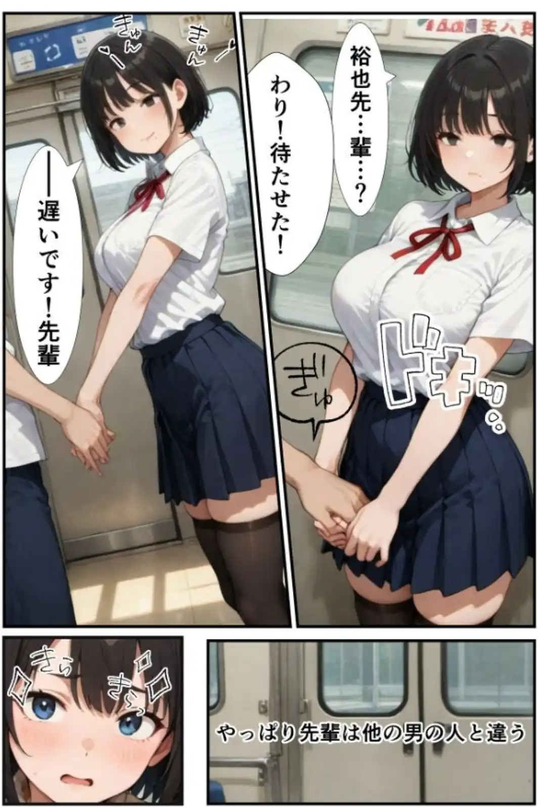 クール長身巨乳な後輩をズブズブに依存させる話【白抜き修正版】-サンプル画像13