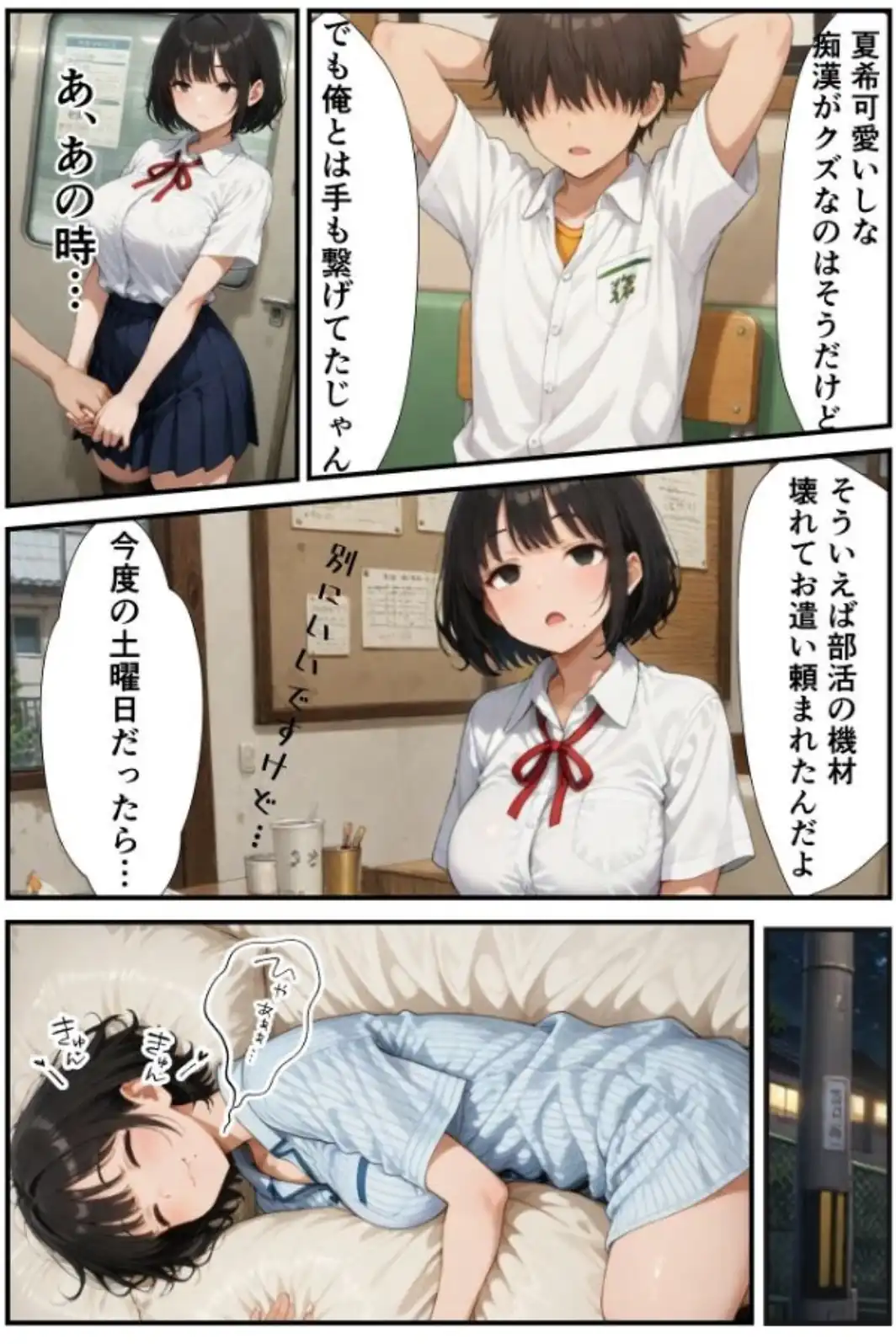 クール長身巨乳な後輩をズブズブに依存させる話【白抜き修正版】-サンプル画像15