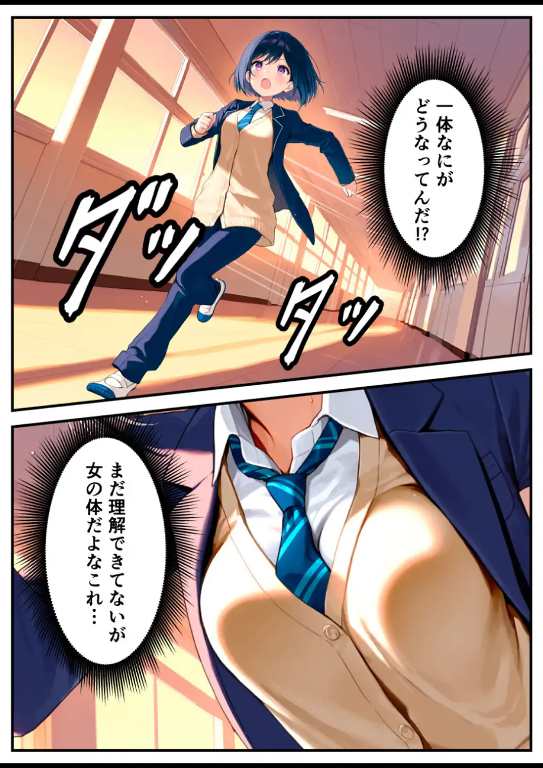 好きな子にフラれて女体化させられた生徒会長がマチアプで出会った同級生にメス堕ちする話【白抜き修正版】-サンプル画像13