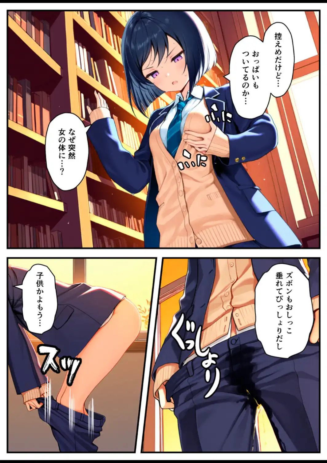 好きな子にフラれて女体化させられた生徒会長がマチアプで出会った同級生にメス堕ちする話【白抜き修正版】-サンプル画像15