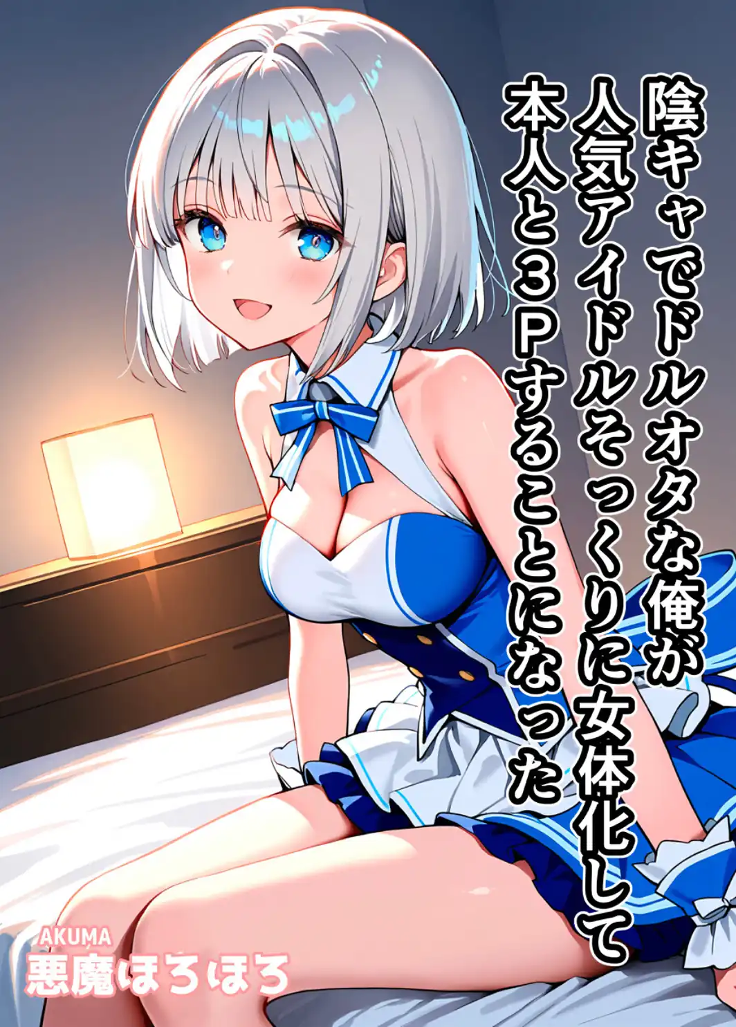 陰キャでドルオタな俺が人気アイドルそっくりに女体化して本人と3 Pすることになった【白抜き修正版】-サンプル画像1