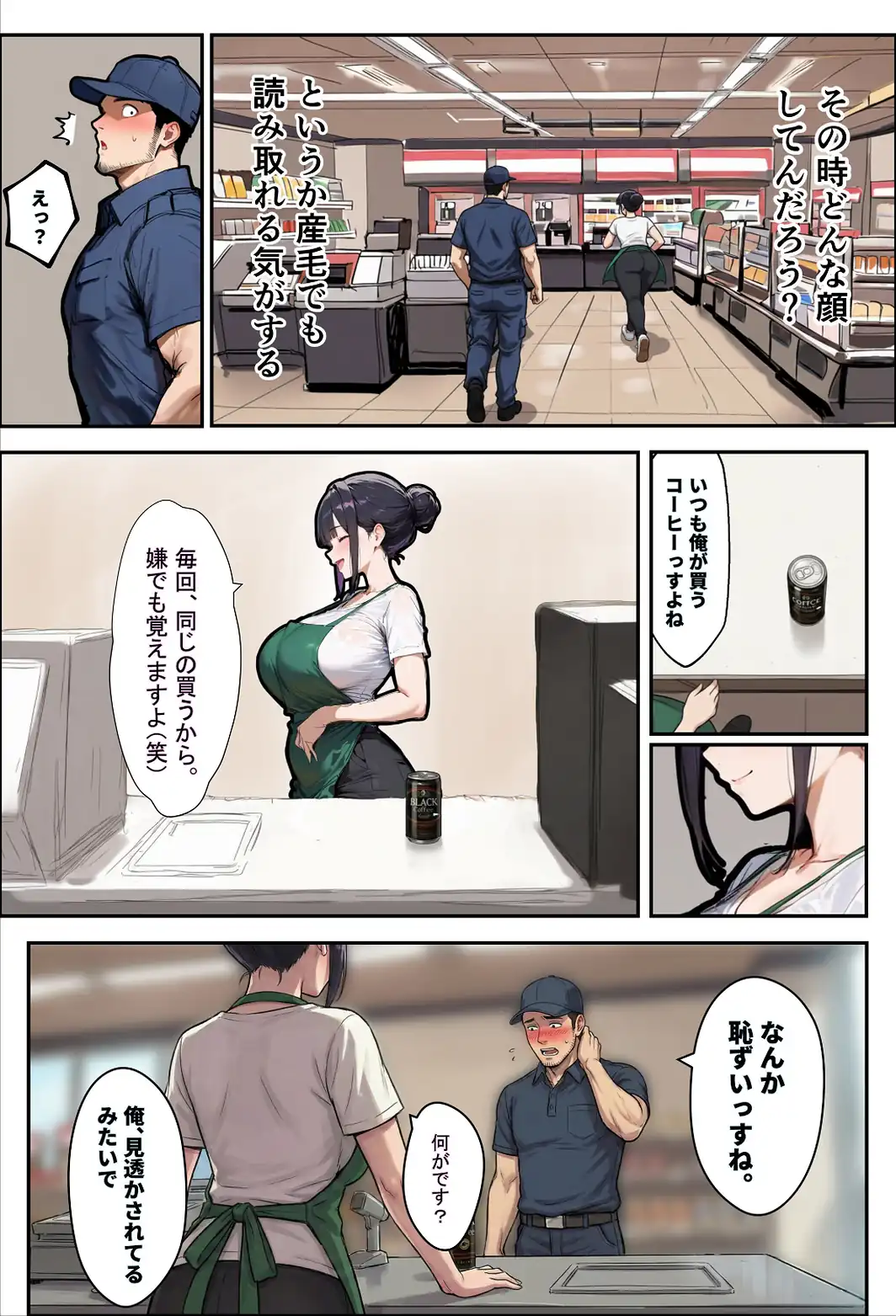 バ先のパートの主婦（28）が裸エプロンで誘惑して来たのでお返しに最大火力でマ〇コをグリグリした結果…【白抜き修正版】-サンプル画像7