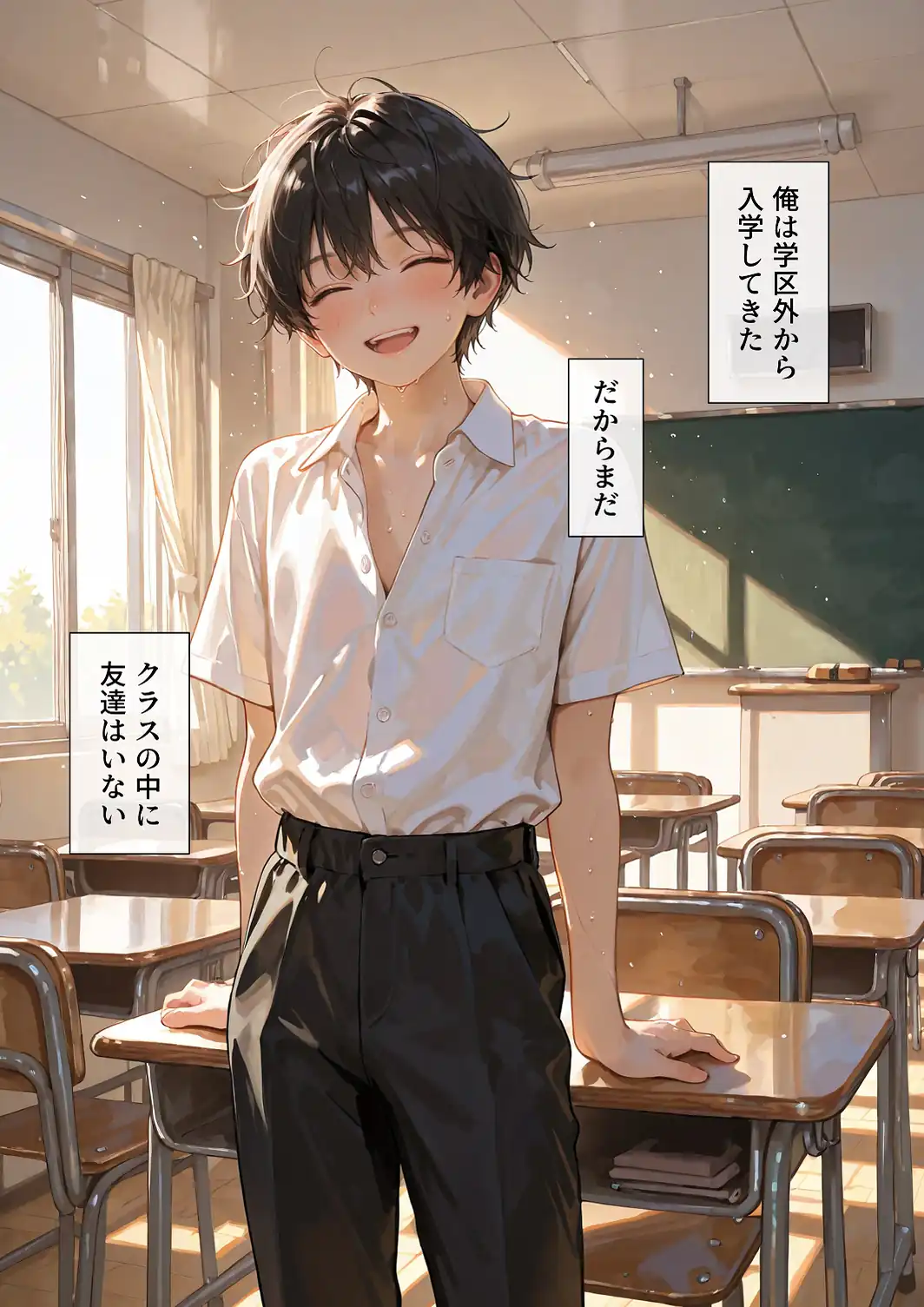 処女と童貞のオタクな二人が発情し過ぎて精液まみれになった件【モザイク版】-サンプル画像2