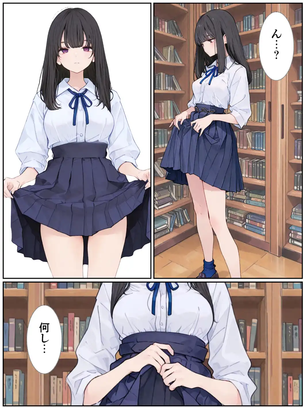 おとなしい図書委員と二人きりになったらなんでもしてくれた-サンプル画像5